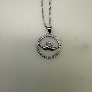 Claddagh Necklace in Sterling